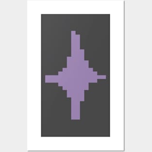 Purple Sparkle Pixel Art Posters and Art